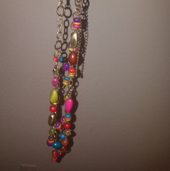 Beautiful multicolored beaded necklace - Picture 3 of 3